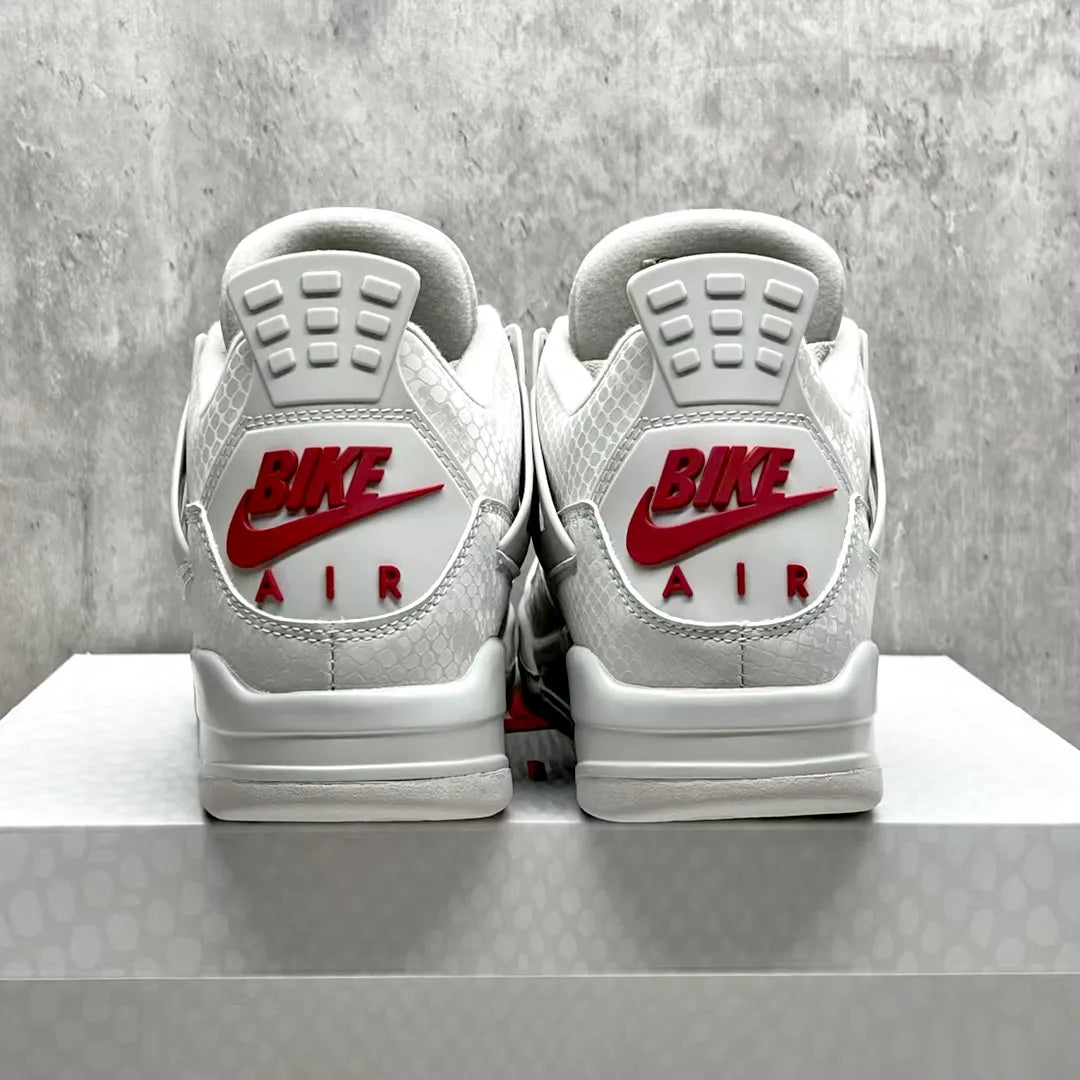 Nigel Sylvester x AJ 4 White Grey Mamba Shoes Women's Sneakers – Nk0004677