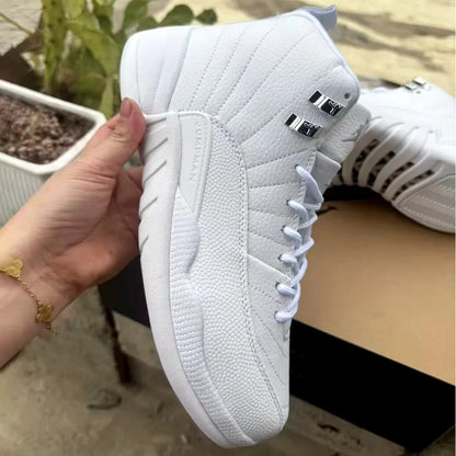 Aj 12 Triple White Shoes Men'S Sneakers – Nk0004696