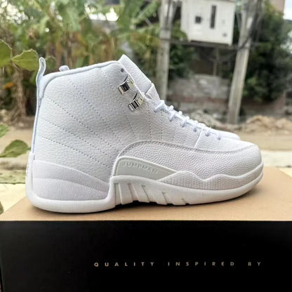 Aj 12 Triple White Shoes Men'S Sneakers – Nk0004696