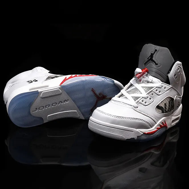 Sup X Aj 5 White Shoes Men'S Sneakers – Nk0004701