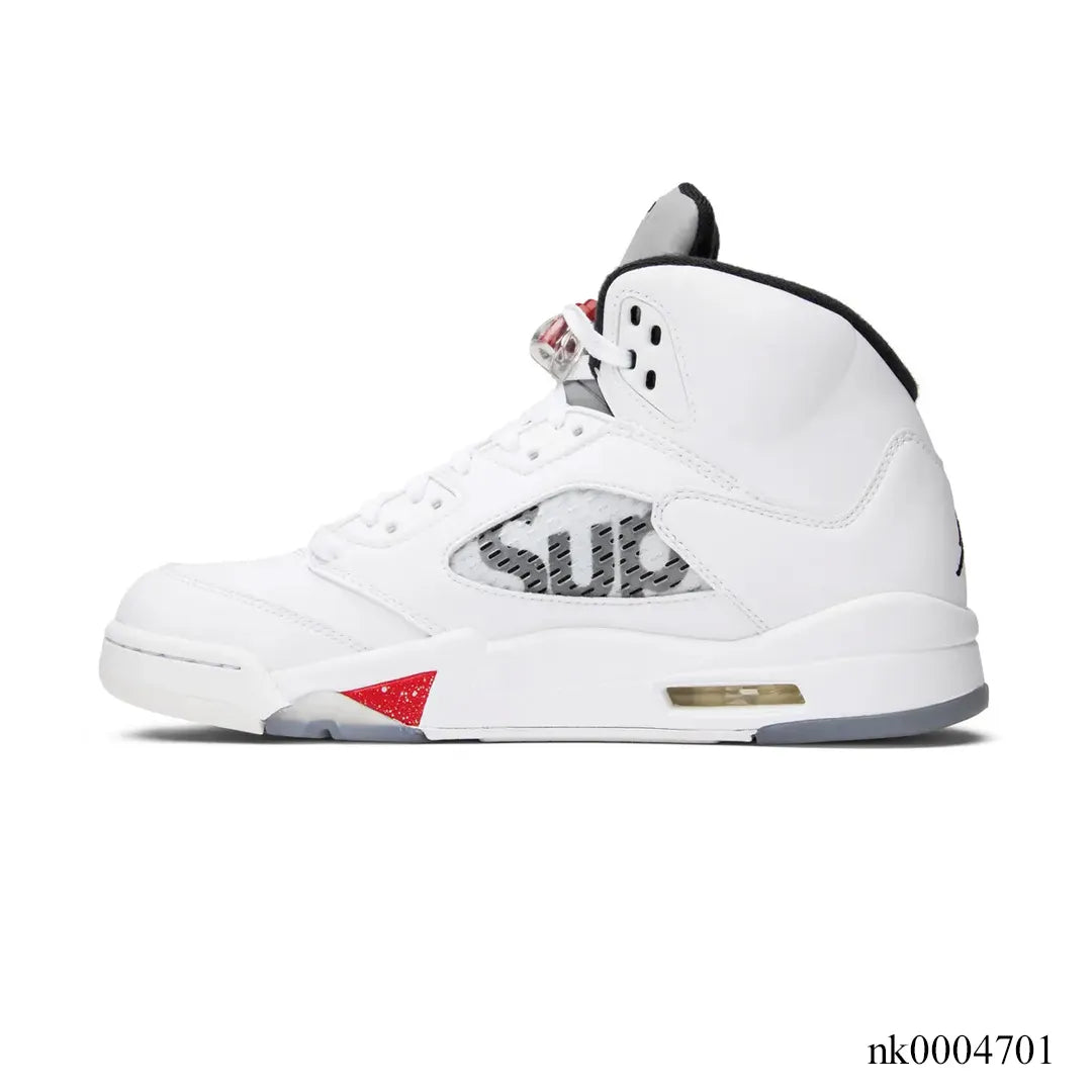 Sup X Aj 5 White Shoes Men'S Sneakers – Nk0004701