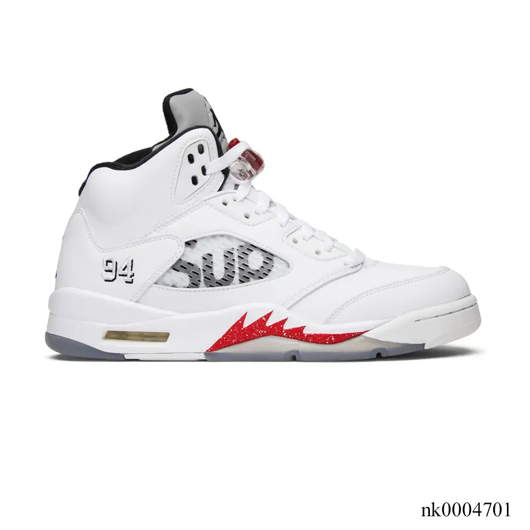 Sup X Aj 5 White Shoes Men'S Sneakers – Nk0004701