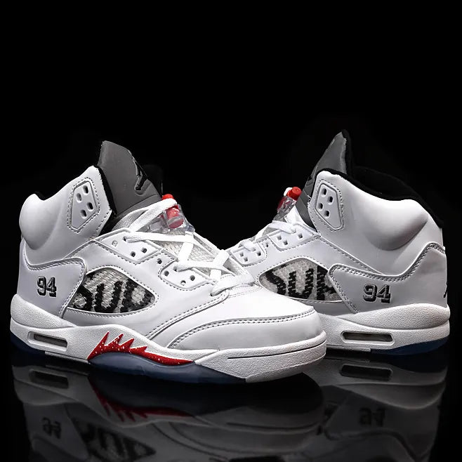 Sup X Aj 5 White Shoes Men'S Sneakers – Nk0004701