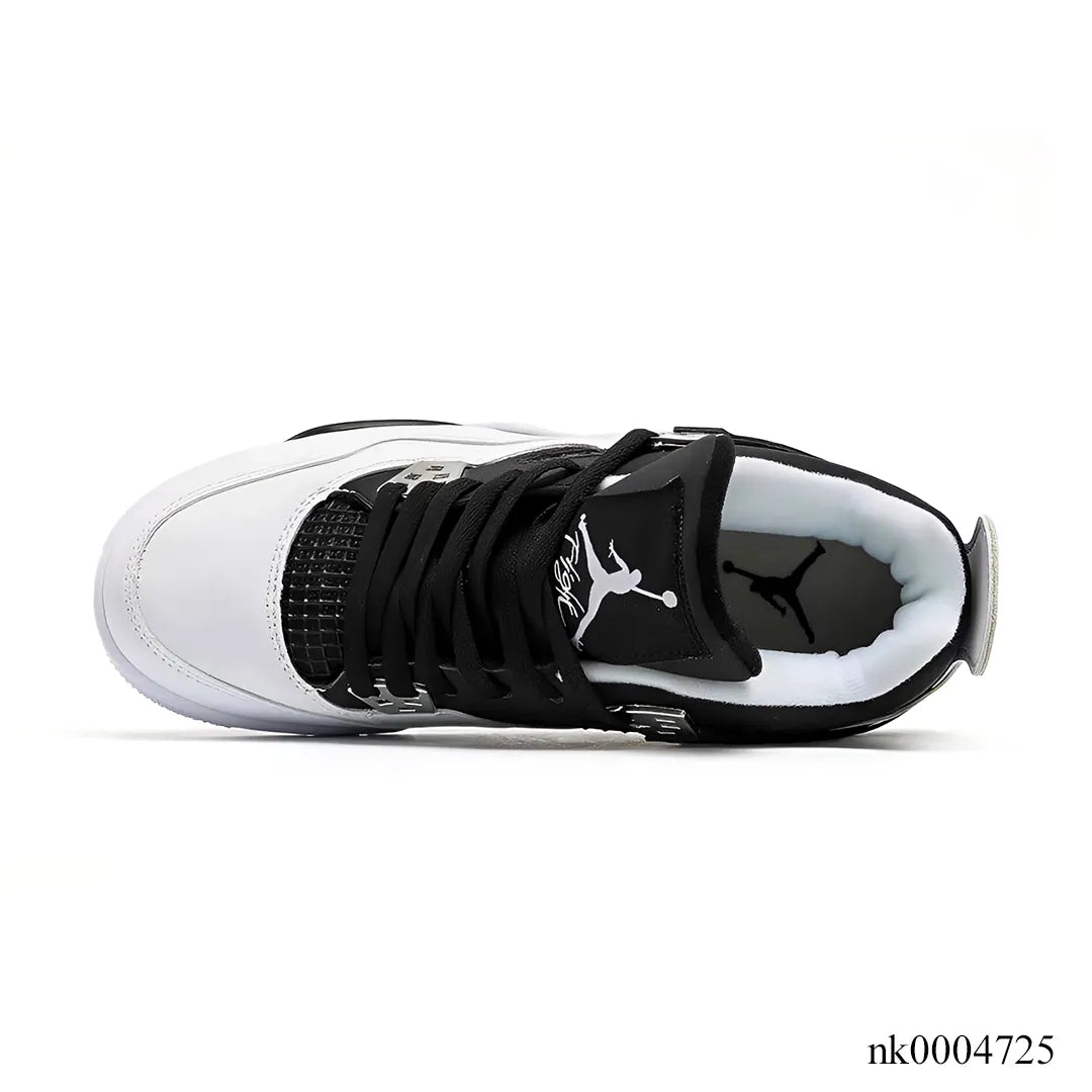 Aj 4 Black White Shoes Men'S Sneakers – Nk0004725