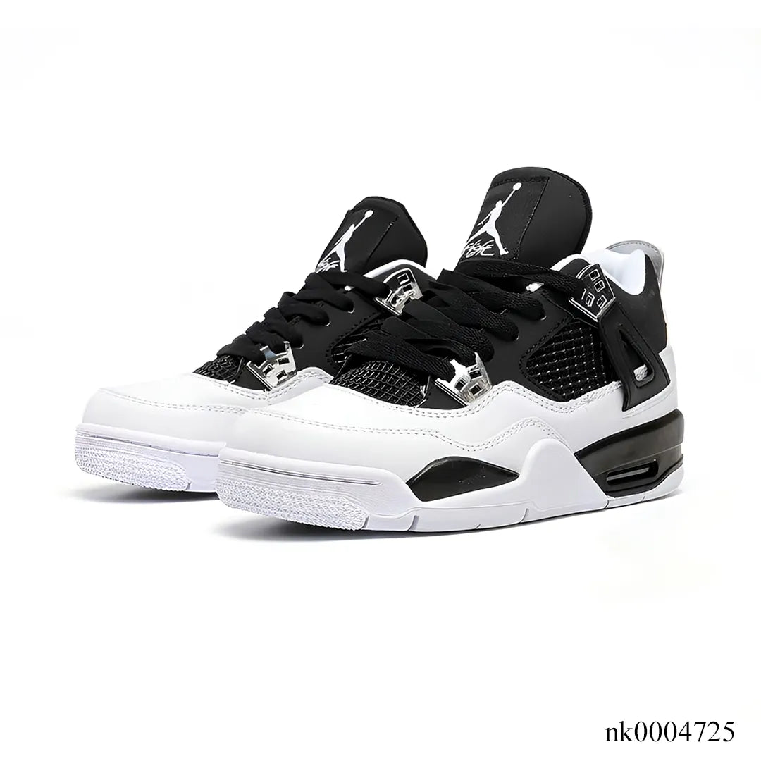 Aj 4 Black White Shoes Men'S Sneakers – Nk0004725