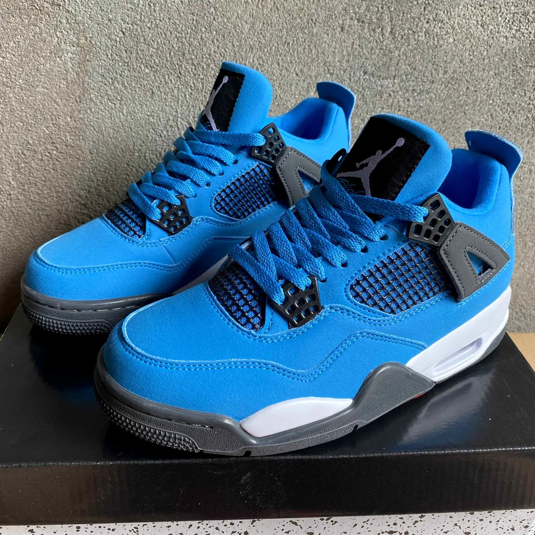 Aj 4 Pure Blue Shoes Men'S Sneakers – Nk0004728