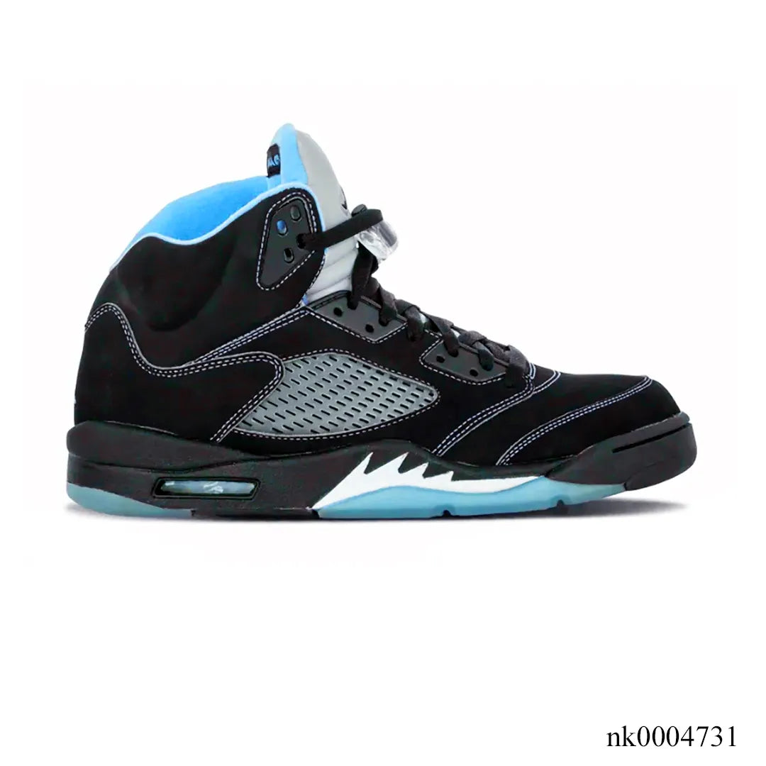 AJ 5 Black University Blue Shoes Women's Sneakers – Nk0004731