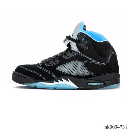 AJ 5 Black University Blue Shoes Women's Sneakers – Nk0004731