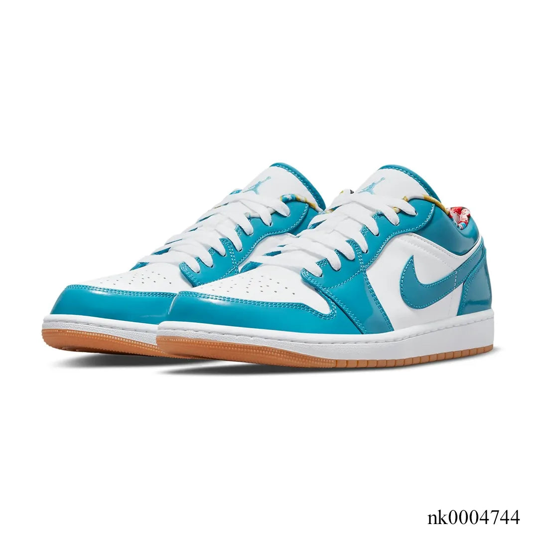 AJ 1 Low SE Barcelona Cyber Teal Shoes Women's Sneakers – Nk0004744
