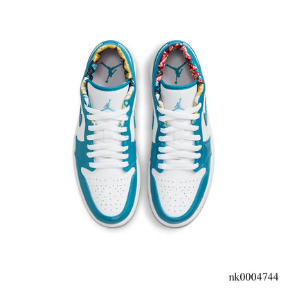 AJ 1 Low SE Barcelona Cyber Teal Shoes Women's Sneakers – Nk0004744