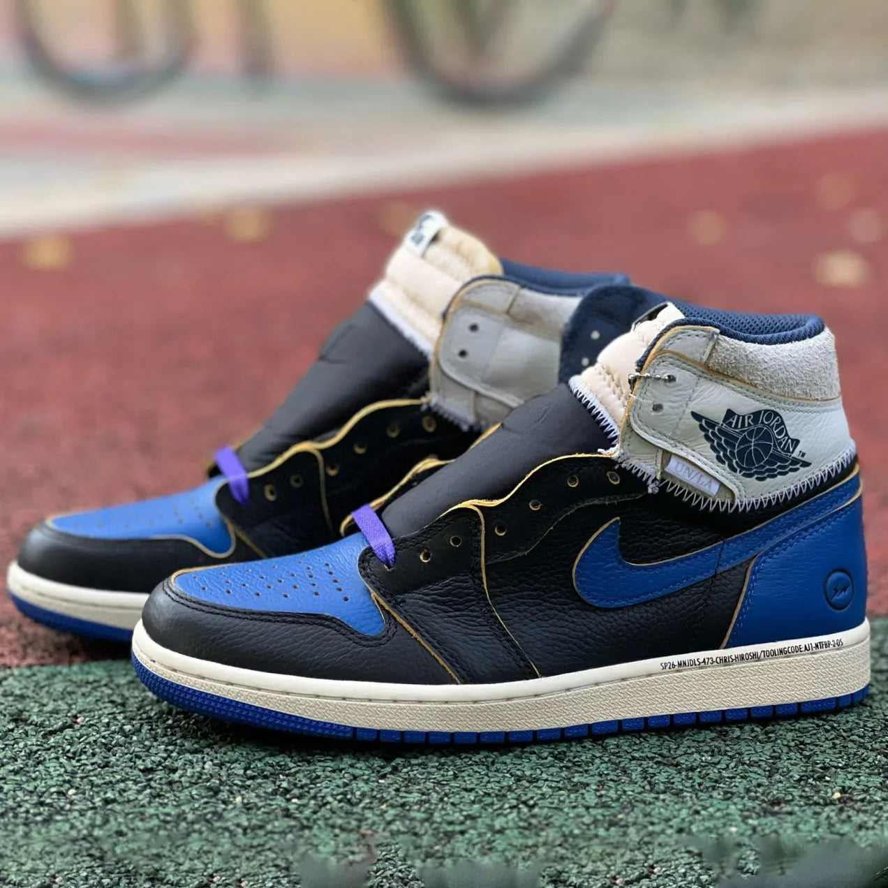 Fragment x Union LA x AJ 1 High OG Sport Royal Shoes Women's Sneakers – Nk0004748