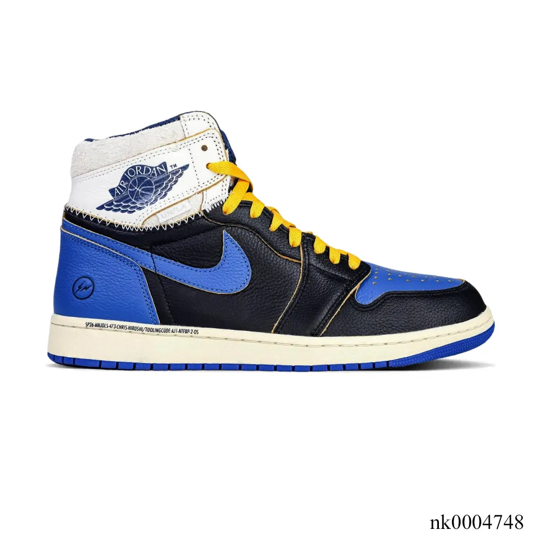 Fragment x Union LA x AJ 1 High OG Sport Royal Shoes Women's Sneakers – Nk0004748