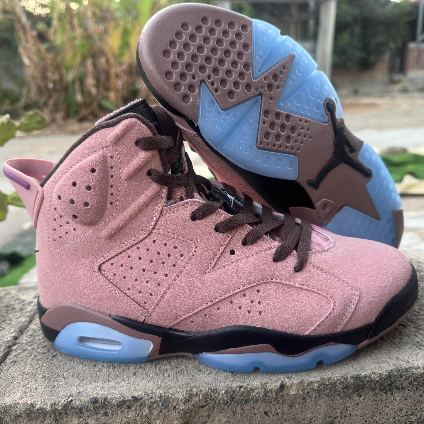 A Ma Maniere X Aj 6 Sp Black Smokey Mauve Shoes Sneaker – Nk0004756