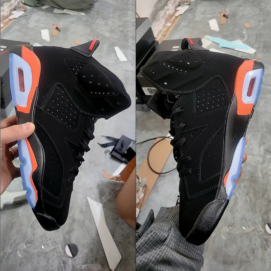 Aj 6 Black Infrared Orange Shoes Sneaker – Nk0004758