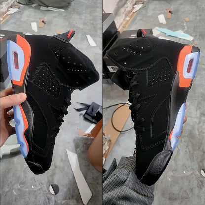 Aj 6 Black Infrared Orange Shoes Sneaker – Nk0004758