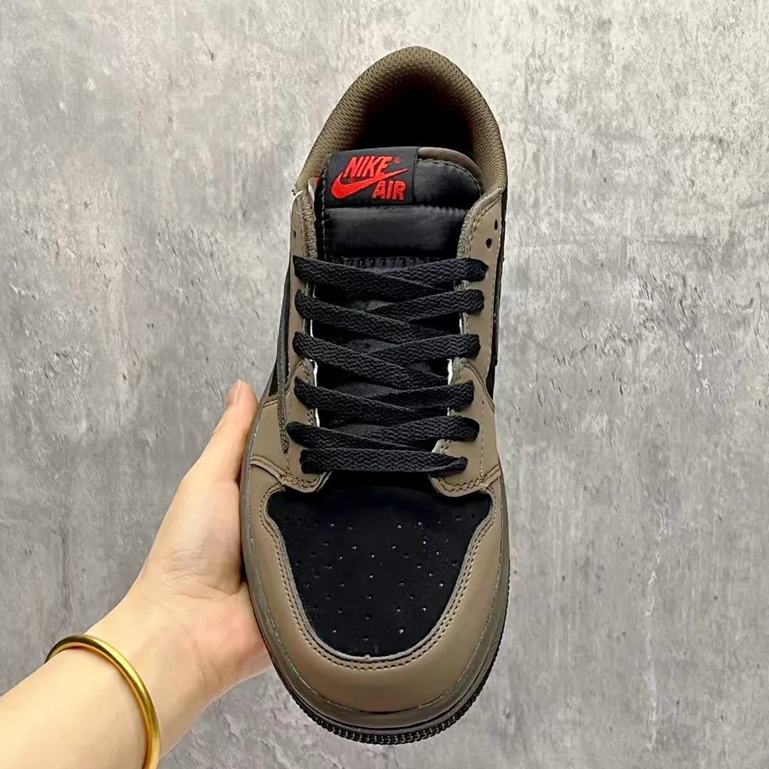 Travis Scott x AJ 1 Low OG Brown Shoes Women's Sneakers – Nk0004765