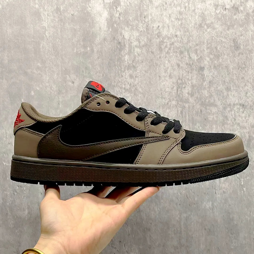 Travis Scott x AJ 1 Low OG Brown Shoes Women's Sneakers – Nk0004765