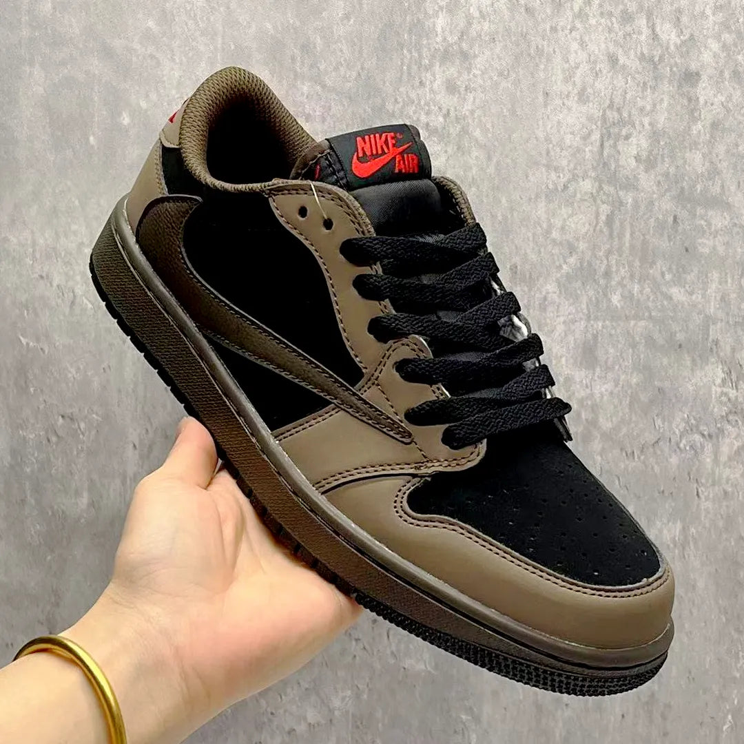 Travis Scott x AJ 1 Low OG Brown Shoes Women's Sneakers – Nk0004765