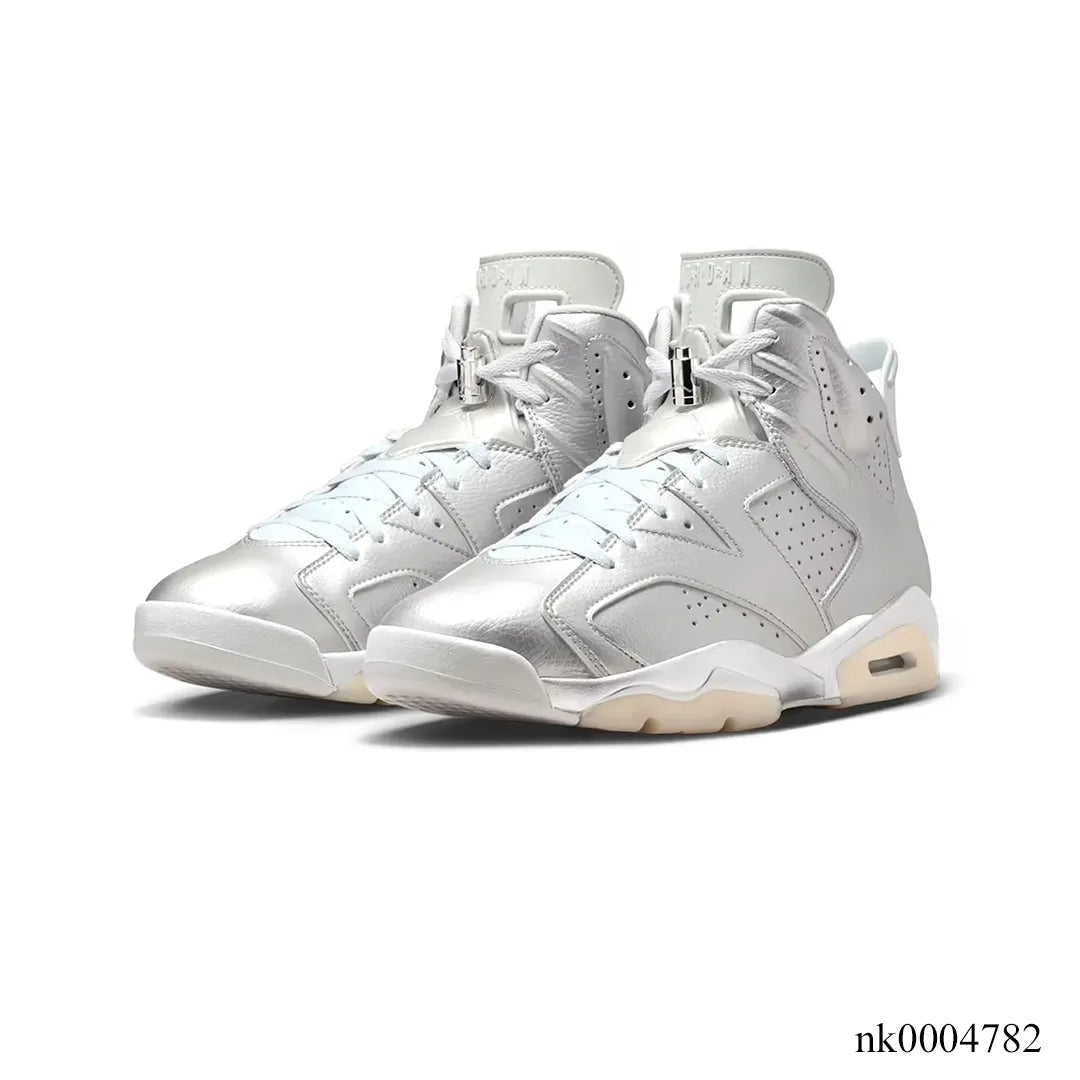 Psg X Aj 6 Metallic Silver Shoes Sneaker – Nk0004782