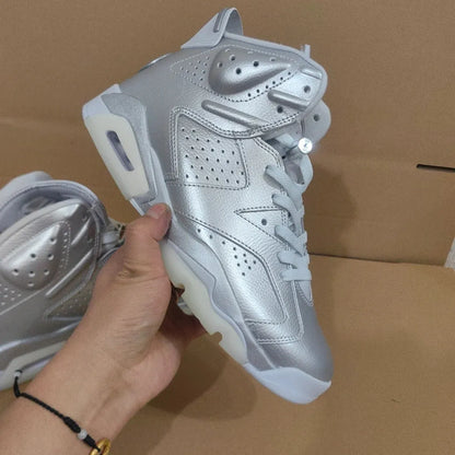 Psg X Aj 6 Metallic Silver Shoes Sneaker – Nk0004782