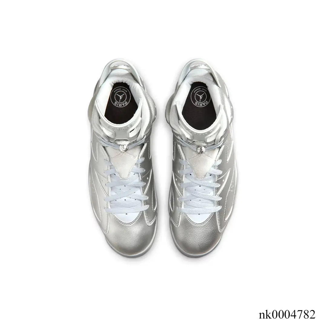 Psg X Aj 6 Metallic Silver Shoes Sneaker – Nk0004782