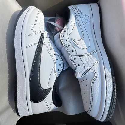 Travis Scott X Aj 1 Low Black White Phantom Shoes Men'S Sneakers – Nk0004797