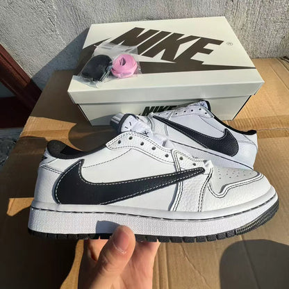 Travis Scott X Aj 1 Low Black White Phantom Shoes Men'S Sneakers – Nk0004797