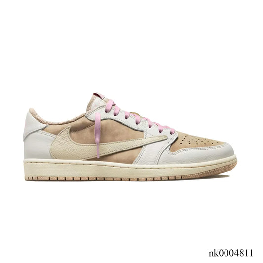 Travis Scott x AJ 1 Low OG Brown Shy Shoes Women's Sneakers – Nk0004811