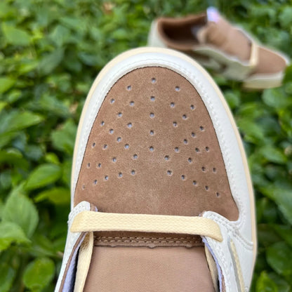 Travis Scott x AJ 1 Low OG Brown Shy Shoes Women's Sneakers – Nk0004811