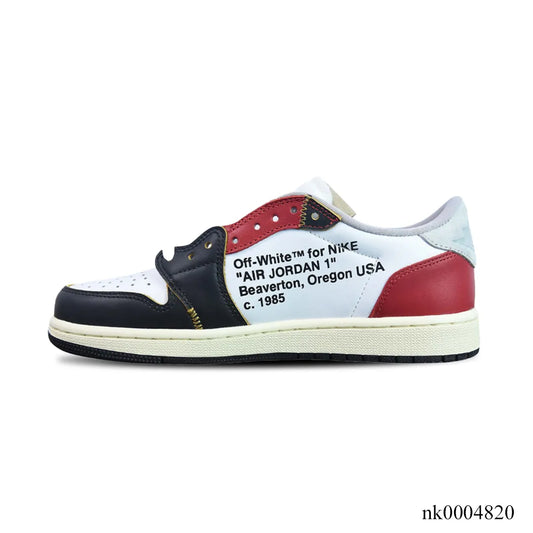 OW x AJ 1 Low OG Goat Lows Shoes Women's Sneakers – Nk0004820