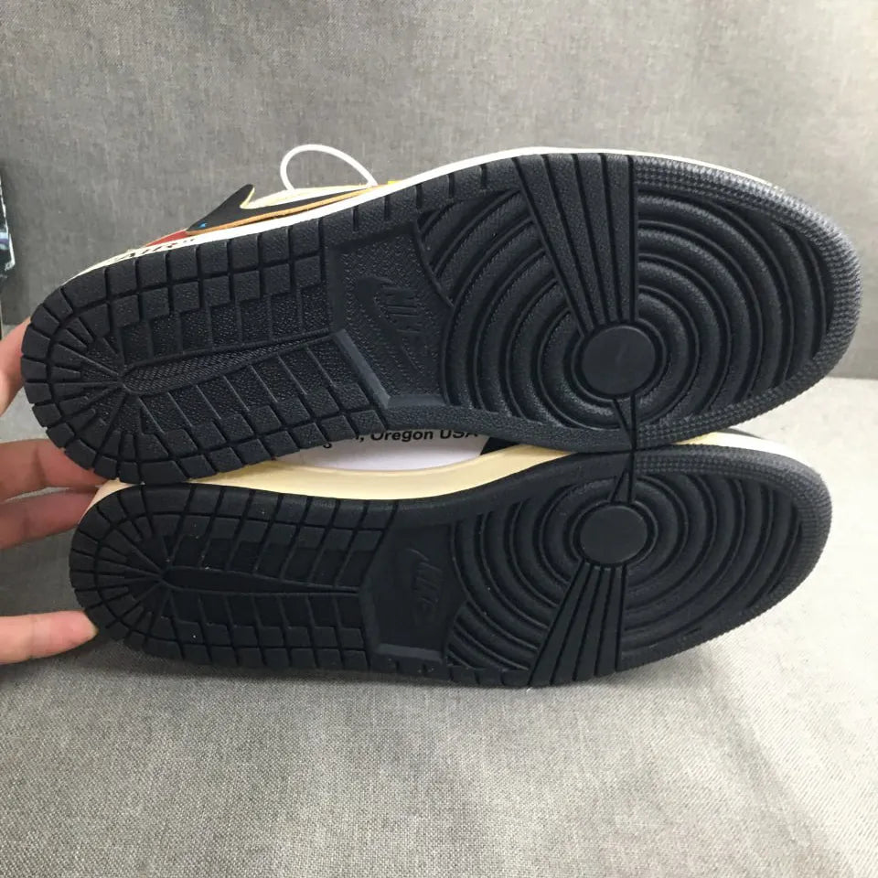 OW x AJ 1 Low OG Goat Lows Shoes Women's Sneakers – Nk0004820