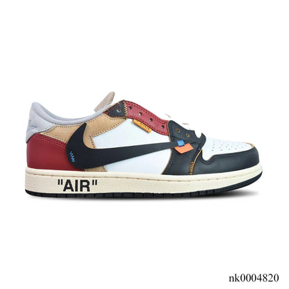 OW x AJ 1 Low OG Goat Lows Shoes Women's Sneakers – Nk0004820