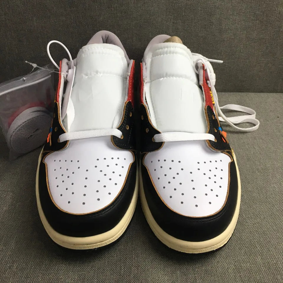 OW x AJ 1 Low OG Goat Lows Shoes Women's Sneakers – Nk0004820