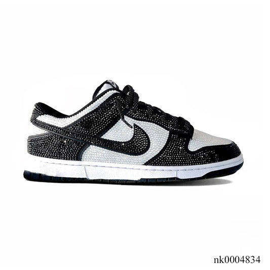 Dunk Low Black White Crystal Shoes Men'S Sneakers – Nk0004834