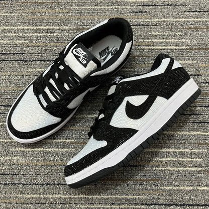 Dunk Low Black White Crystal Shoes Men'S Sneakers – Nk0004834