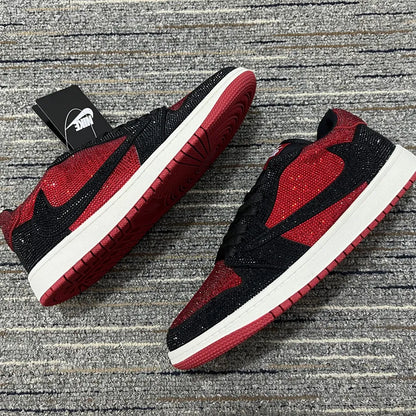 Aj 1 Low Bred Crystal Men'S Sneakers – Nk0004836