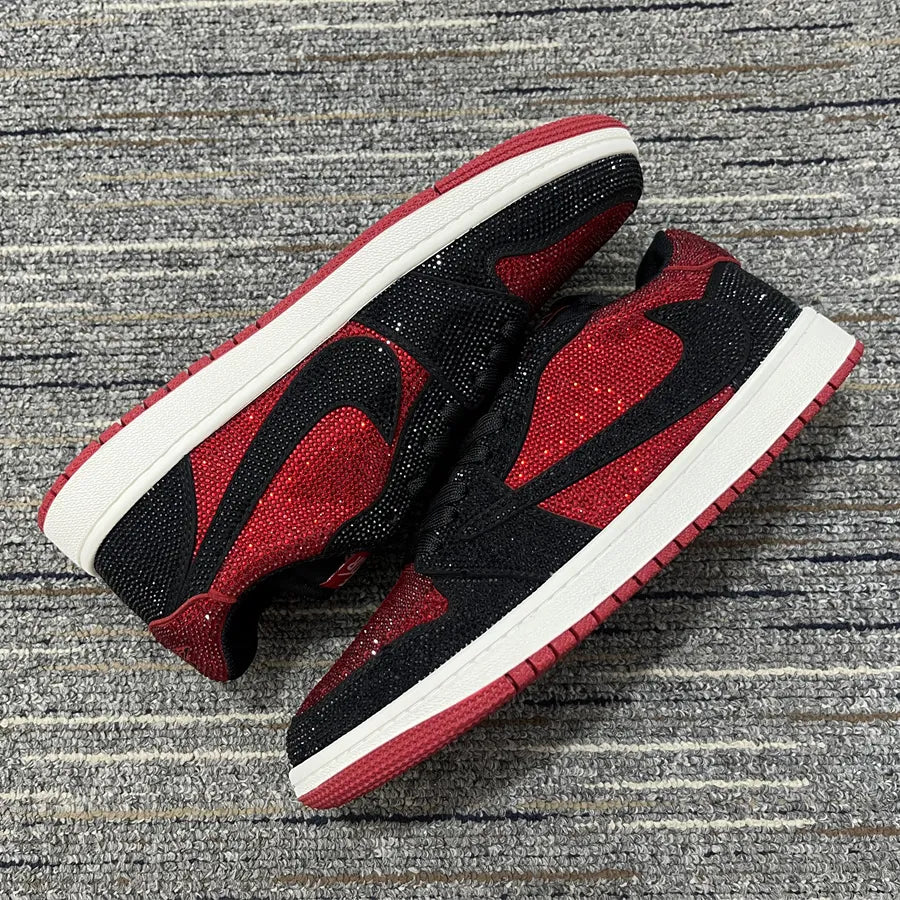 Aj 1 Low Bred Crystal Men'S Sneakers – Nk0004836