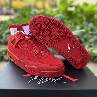 AJ 4 Triple Red Shoes Women's Sneakers – Nk0004844