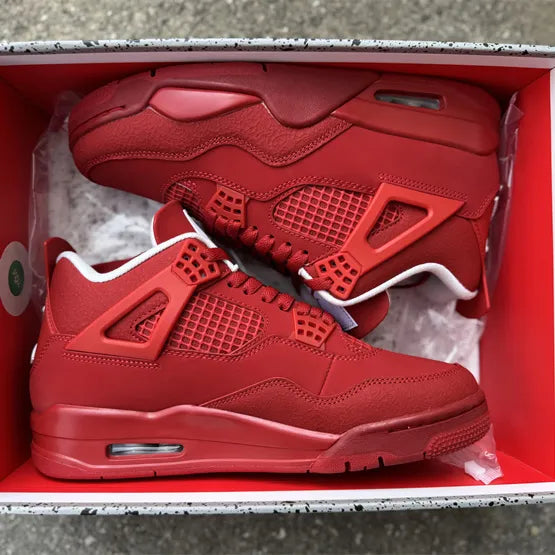 AJ 4 Triple Red Shoes Women's Sneakers – Nk0004844