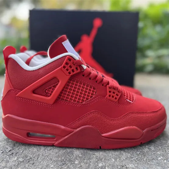 AJ 4 Triple Red Shoes Women's Sneakers – Nk0004844