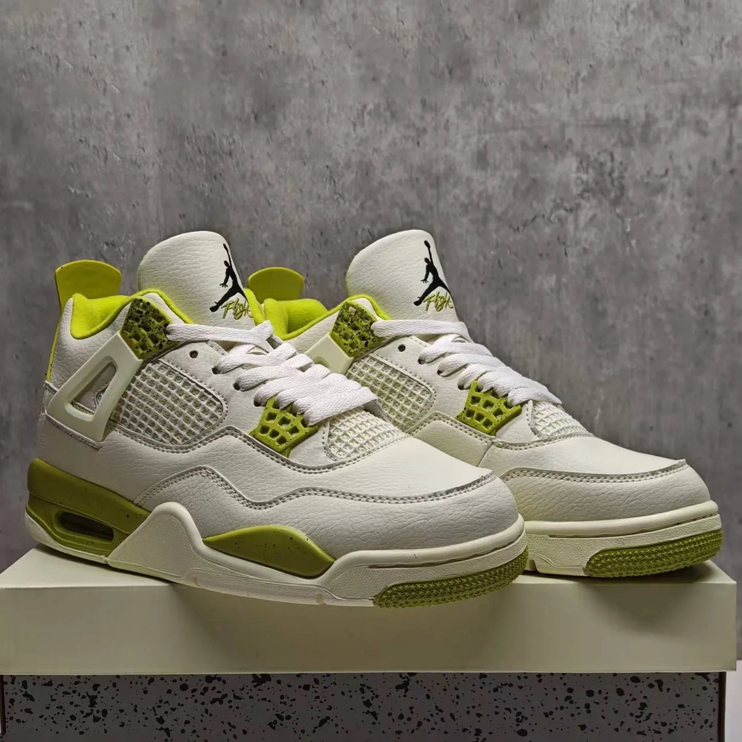 J.Balvin x AJ 4 OG Lemonade Shoes Women's Sneakers – Nk0004879