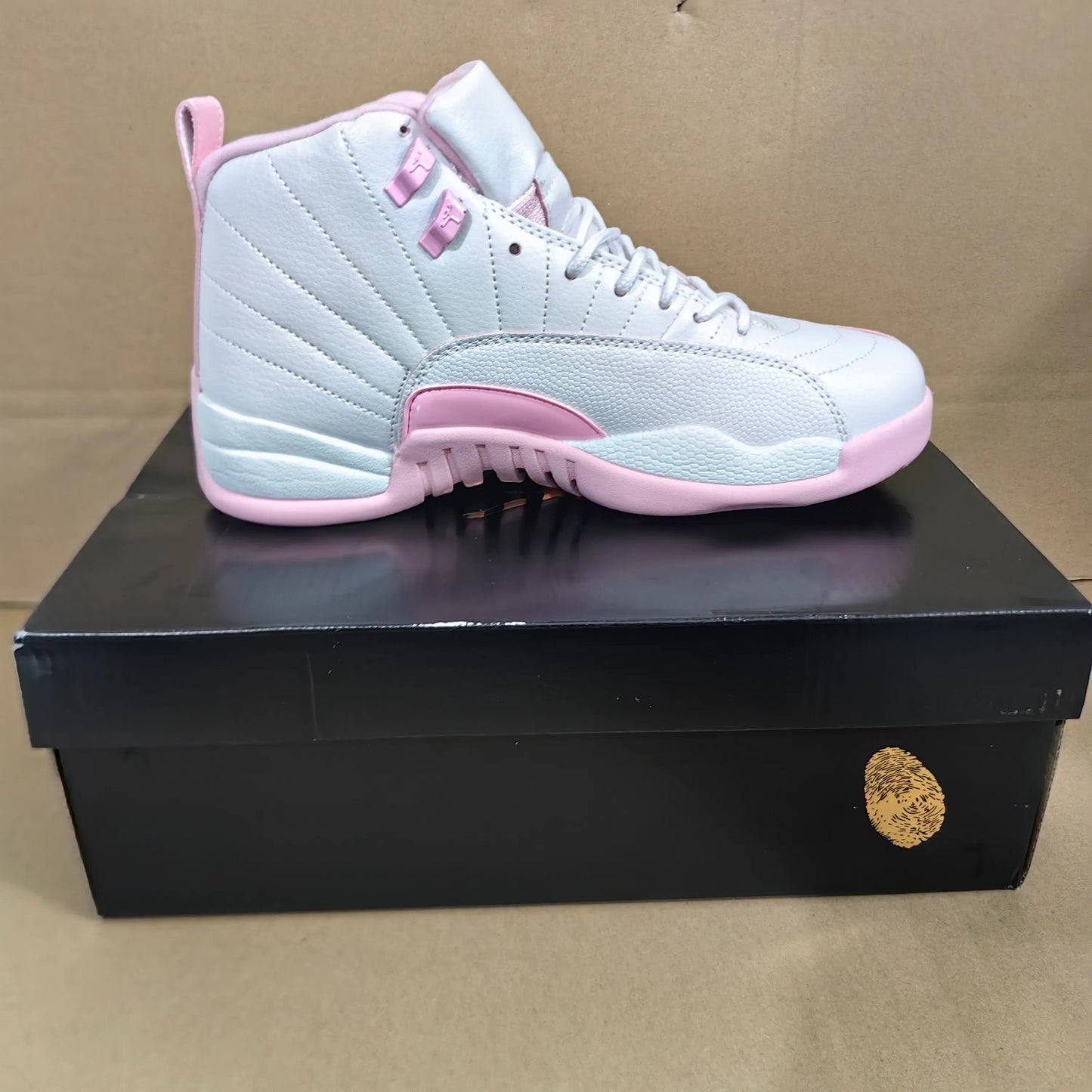 Aj 12 White Pearl Pink Shoes Men'S Sneakers – Nk0004936