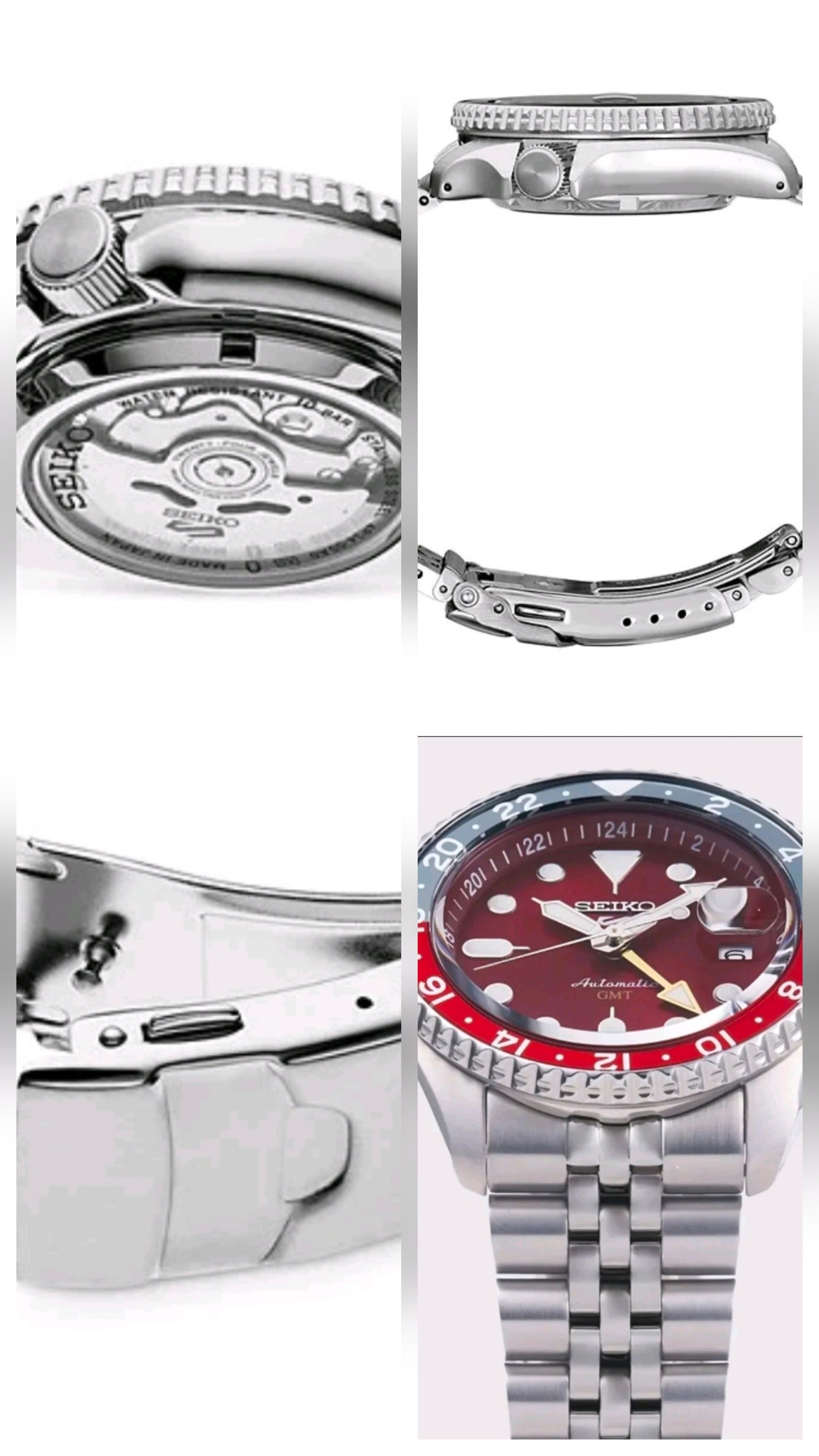 Seiko 5 Sports GMT Automatic Watch SSK005 – Red Dial