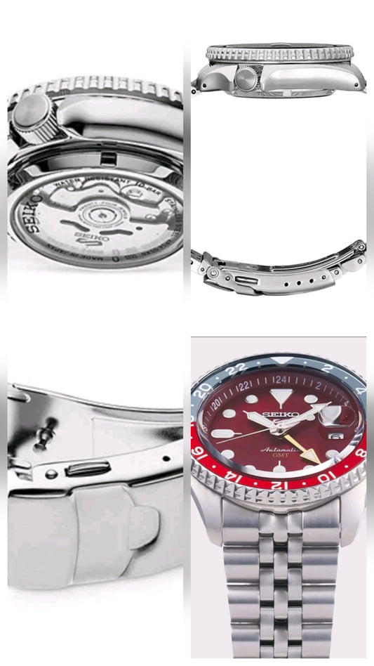 Seiko 5 Sports GMT Automatic Watch SSK005 – Red Dial