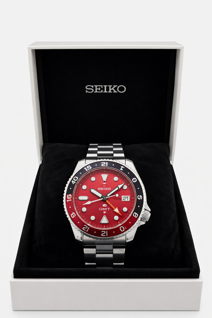 Seiko 5 Sports GMT Automatic Watch SSK005 – Red Dial