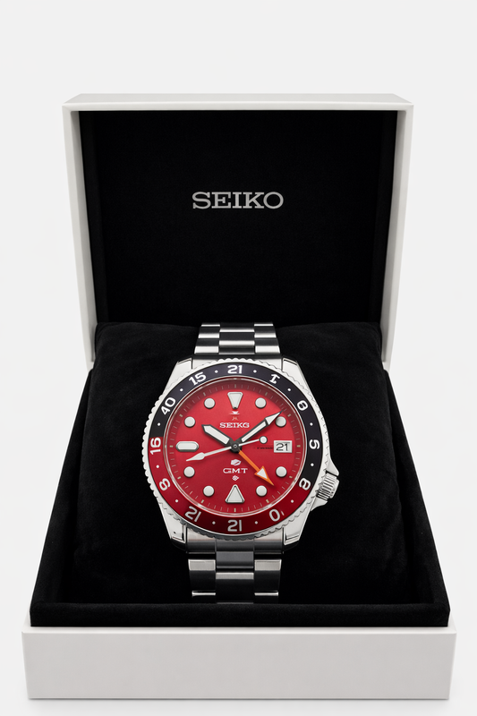 Seiko 5 Sports GMT Automatic Watch SSK005 – Red Dial