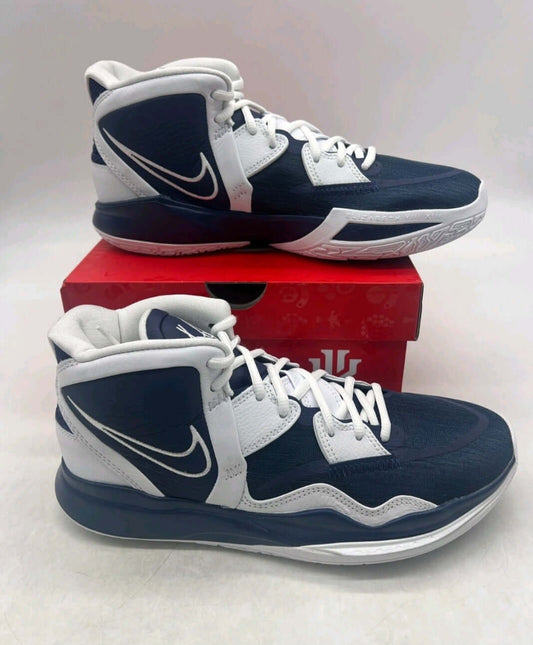 Kyrie 6 basketball sneakers size 14 displayed on a white background with red box.