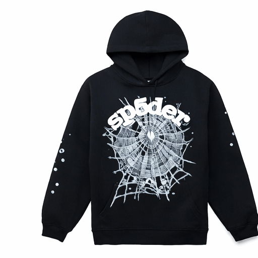 Sp5der Hoodie Collection – Graphic Streetwear Pullover Hoodies featuring a bold spider graphic on a black hoodie.